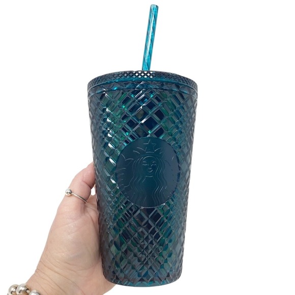 NEW Starbucks Jeweled Emerald‎ Green 16 oz Tumbler - Picture 2 of 10